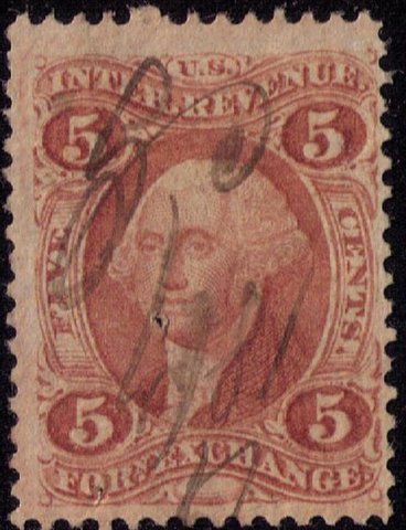 US Sc R26 Used Foriegn Exchange Signature Cancel F-VF