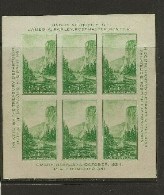 US Scotts #751 Souvenir Sheet Fine/Very Fine MNH Cat. Value $15.00          #Fol