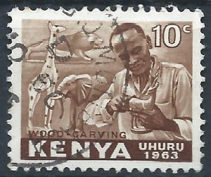 Kenya 1963 - 10c Independence - SG2 used