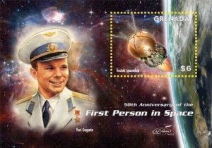 Grenada - 2011 - First Person In Space 50th Anniversary - Souvenir Sheet - MNH