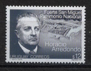 2002 Uruguay Arredondo San Miguel Fort preservationist Cv $4.5 #1967 ** MNH