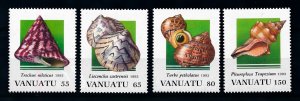 [75692] Vanuatu 1993 Marine life seashells sea snails clam  MNH