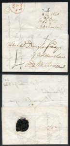 Handstruck 4 of Edinburgh DOUBLE STRIKE used in the Period 4d (2nd Jan 40)