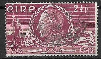 Ireland 1948 2-1/2p Tone Insurrection, used, Scott #135