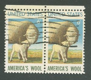 US Scott's # 1423 Lamb and Ewe - 6 Cent - Pair Used