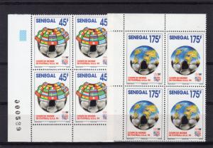 Senegal 1994 Sc# 1104/7 World Cup 1994 USA Block of 4 perforated MNH VF