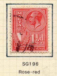 Malta 1930 Early Issue Fine Used 1.5d. NW-156952