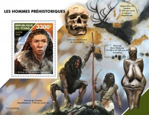 Chad - 2020 Prehistoric Men, Neanderthal - Stamp Souvenir Sheet - TCH200506b