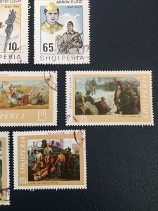 Albania, 1969,Sc1211-15,1201-6,hero, Pinning