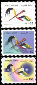 Kuwait 2001 Scott #1489-1491 Mint Never Hinged