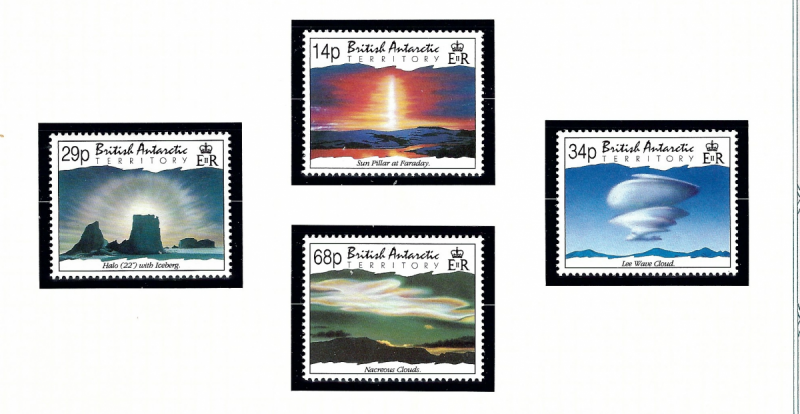 British Antarctic Territory 198-201 MNH 1992 Atmospheric Phenomena