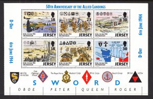 Jersey 675b Souvenir Sheet MNH VF