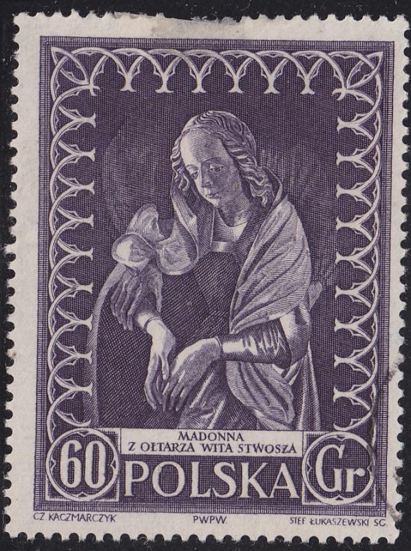 Poland 747 Madonna 60GR 1956