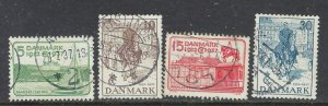 Denmark 258-61 Used 1937 set (ap7530)