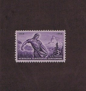 SC 1060 UNUSED OG MNH 3C THE SOWER NEBRASKA 1954 2021 PSAG CERT GRADED 100 GEM