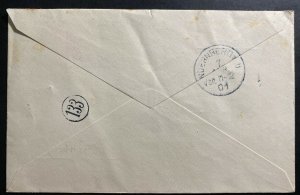 1901 Jaluit German Marshall Island Registered Cover to Nurnberg Germany