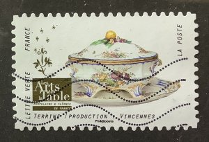 France 2018 Scott 5391 used -  Art of the Table: French Porcelain, Vincennes