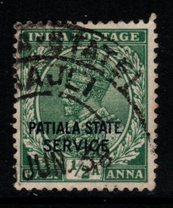 INDIA-PATIALA SGO48 1932 ½a GREEN USED