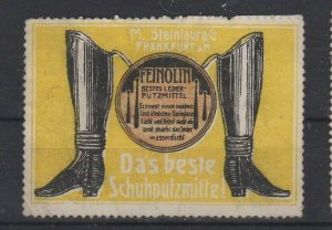 Germany - Feinolin Best Shoe Polish Advertising Stamp - NG