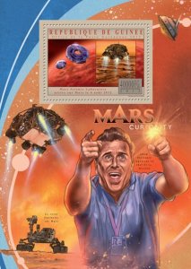 GUINEA - 2012 - Mars Curiosity #1 - Perf 3v Sheet - Mint Never Hinged