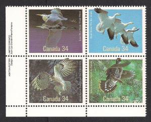 CANADA SC# 1098a VF MNH 1986 INSCRIP BK/4 LL