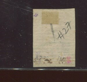 Hawaii 27 Horizontally Laid Paper Used Stamp BX5386E