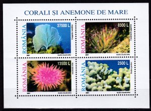 Romania, Fauna, Corals MNH / 2001