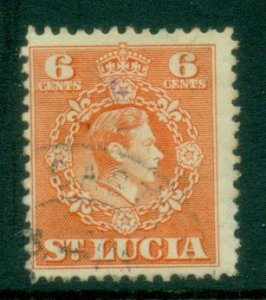 St Lucia 1949 KGVI Portrait 6c FU