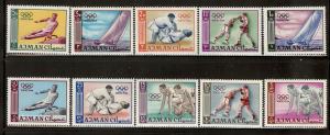 AJMAN SC# 27-36 F-VF MNH 1965