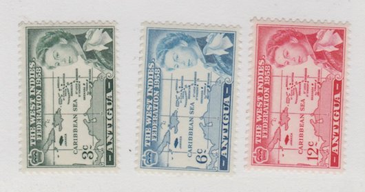 Antigua Scott #122-123-124 Stamp  - Mint Set