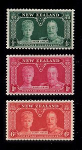 New Zealand Scott #199-201 MH