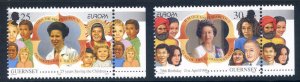 Guernsey 1996 Famous Women set SG694/695 Unmounted mint 