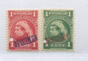Newfoundland 1897-98 1 cents unmounted mint NH overprinted SPECIMEN