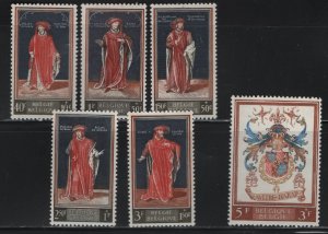 BELGIUM  B647-B652   MINT HINGED  SET