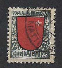 SWITZERLAND SC# B15 F-VF U 1920