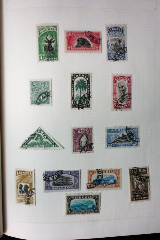 Liberia Lot 1800s to 1970s Popular Stamp Issue Collection