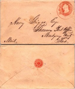 Houston, Harris County, Nesbitt Seal on Reverse ( Postal History ), 1857