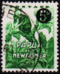 Papua New Guinea.1957 5d on 1/2d S.G.25 Fine Used