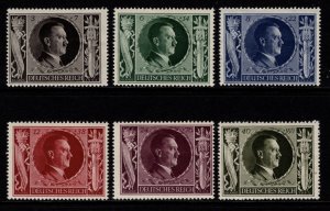 Germany 1943 Hitler 54th Birthday & Culture Fund, Set [Unused]