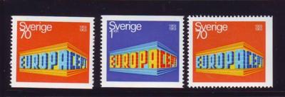 Sweden Sc 814-6 1969 Europa stamp set mint NH