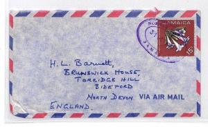 Jamaica Devon Great Britain Airmail Cover {samwells}PTS 1973 BQ182