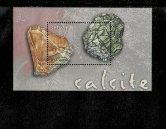 Grenada 2001 - Calcite Minerals - Souvenir Stamp Sheet - Scott #3220 - MNH