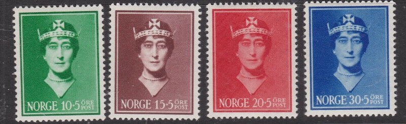 NORWAY^^^^^1939  sc# B11-B14  MNH SEMIS POSTALS set $$@ lar 1270nor