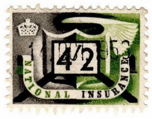 (I.B) George VI Revenue : National Insurance 4/2d