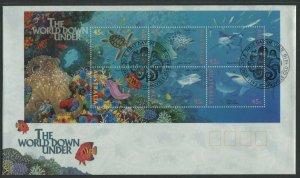 THE WORLD DOWN UNDER 1995 - MINIATURE SHEET FDC (GT)