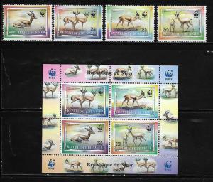 Niger 983-86A Wild Animals Mint NH