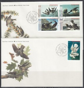 Canada Scott 1982a-3 FDC - John J. Audubon's Birds