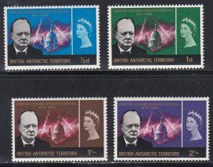 British Antarctic Territory # 16-19, Winston Churchill,  LH, 1/3 Cat.