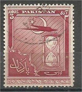 PAKISTAN, 1951, used 3a, Fourth anniversary of independence, Scott 56