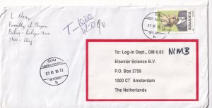 SA19c Romania, Cluj 1999 to Amsterdam, Netherlands, cover